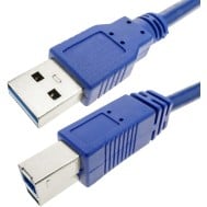 Cavo USB 3.0 Superspeed A maschio/B maschio 0,5 m blu - TECHLY - ICOC U3-AB-005-BL