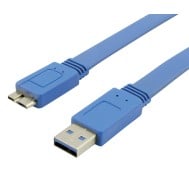 Cavo USB 3.0 Superspeed A maschio/MIC B maschio 0,5 m FLAT - TECHLY - ICOC MUSB3-FL-005